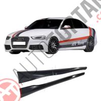 Audi A4 Rieger Yan Marşpiyel (Plastik)