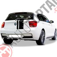 Bmw 1 Serisi F20 2012 - 2015 M Performance Arka Tampon Eki - Difüzör (Plastik)